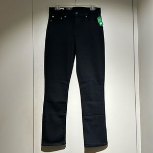 Classic Straight Mid Rise Jean - Black sz29